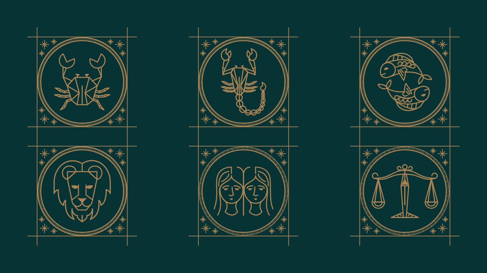 Zodiac signs: Cancer, Scorpio, Pisces, Leo, Gemini, Libra. Horoscope predictions.